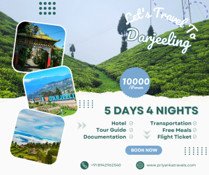 White and Blue Modern Geometric Travel Facebook Post